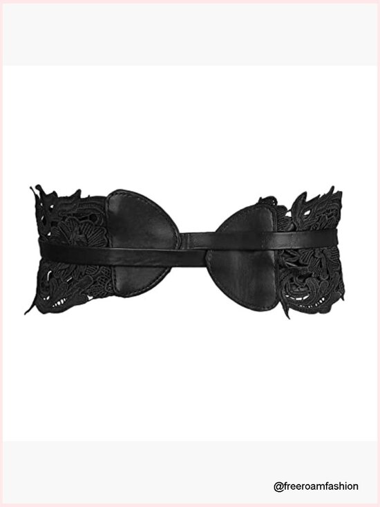 Lace Obi Corset Cinch Belt Wrap Around Waist Belt Bowknot main image 4
